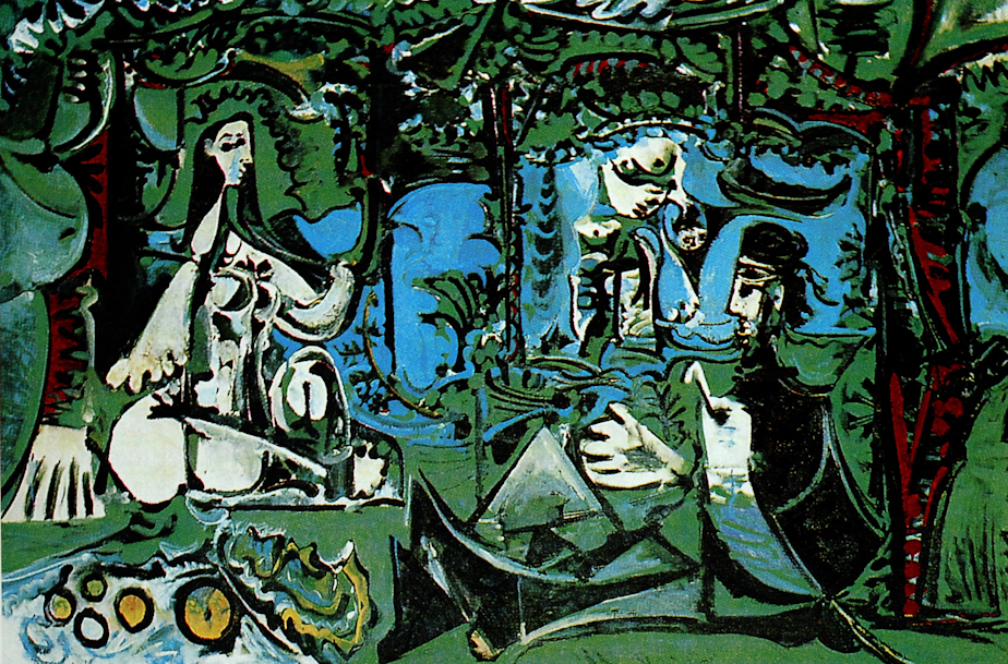 Risultati immagini per dejeuner sur l'herbe picasso